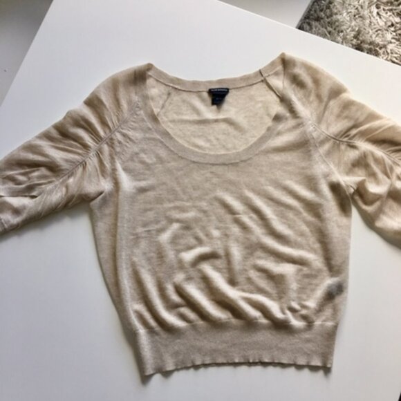 Club Monaco delicate oatmeal sweater size xs - Picture 8 of 13